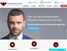 Tablet Screenshot of minutemangroup.com